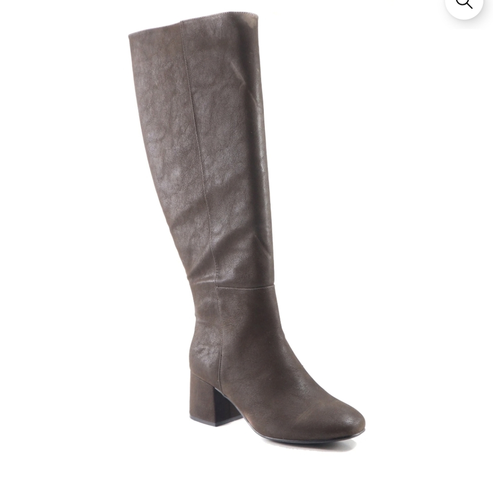 Eloquii Elements Women's Extra Wide Calf BlockHeel Dress Boots Sz  7W